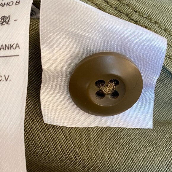 Levi’s Caroline Camo Embroidered Jacket Hippie Military Utility Y2K Grunge Sz L - Picture 13 of 16